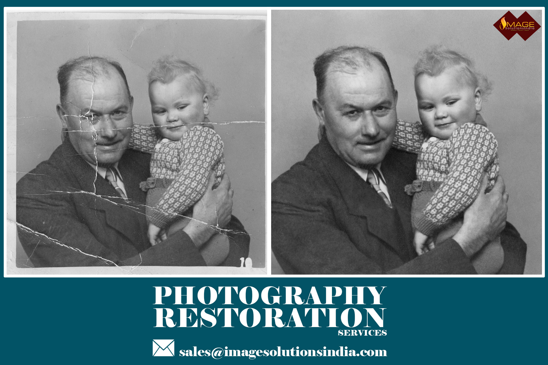 Photo Restoration Services | Repair Old, damaged and Faded Images